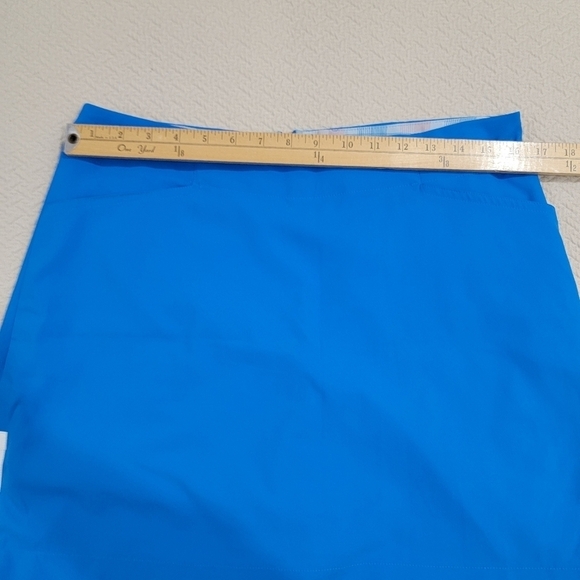 Nike Golf Skort Blue Skort Activewear Skirt with Shorts Zipper sides Size 10 - Picture 12 of 15